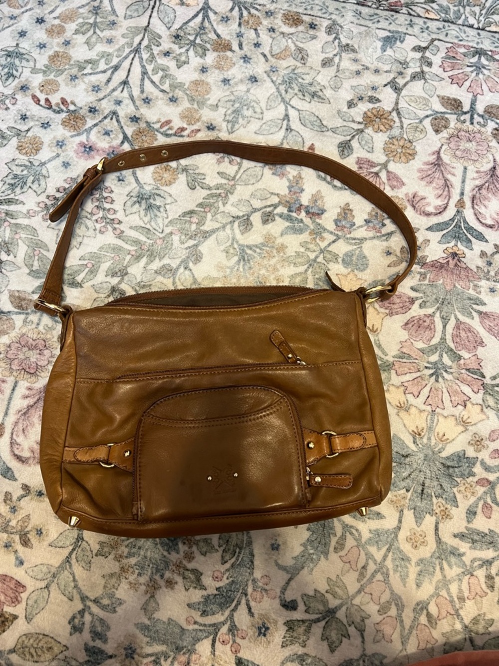 Classic Brown Leather Shoulder Bag